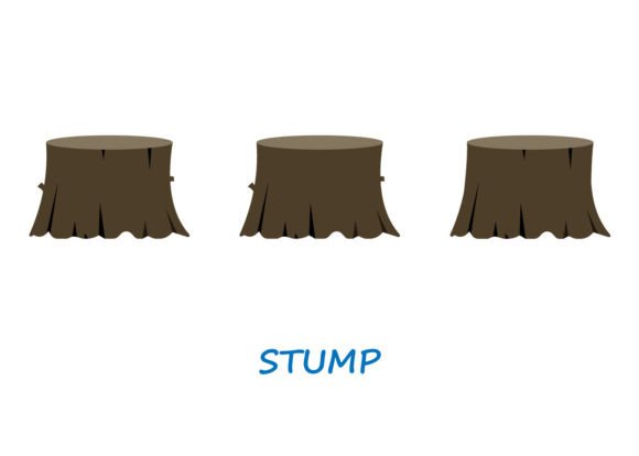 Download Old Tree Stumps in Cartoon Style - Premium Resources