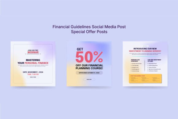 Download Colorful Financial Advice Social Kit - Social kit Collection