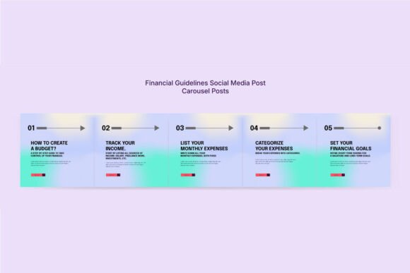 Download Colorful Financial Advice Social Kit - Social kit Collection