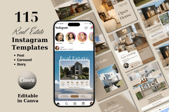 Download Real Estate Instagram Templates Canva Bu - Real estate instagram templates Collection
