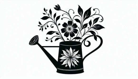 Download Flower in a Watering Can - Premium Resources