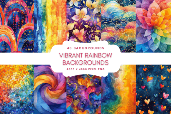 Download Vibrant Rainbow Backgrounds - Background Collection