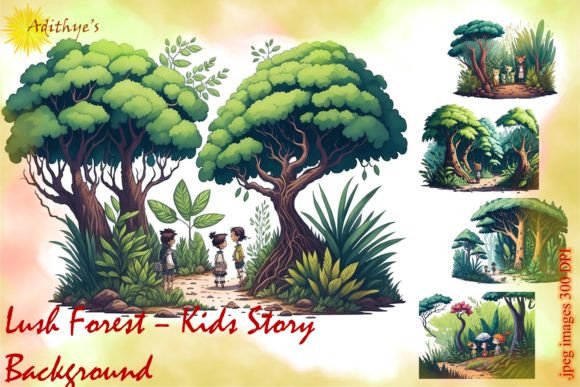 Download Kids Story Background - Lush Forest - Background Collection
