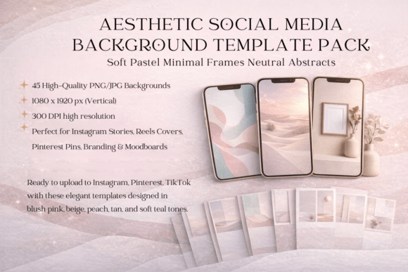 Download Aesthetic Social Media Background Bundle - Background Collection